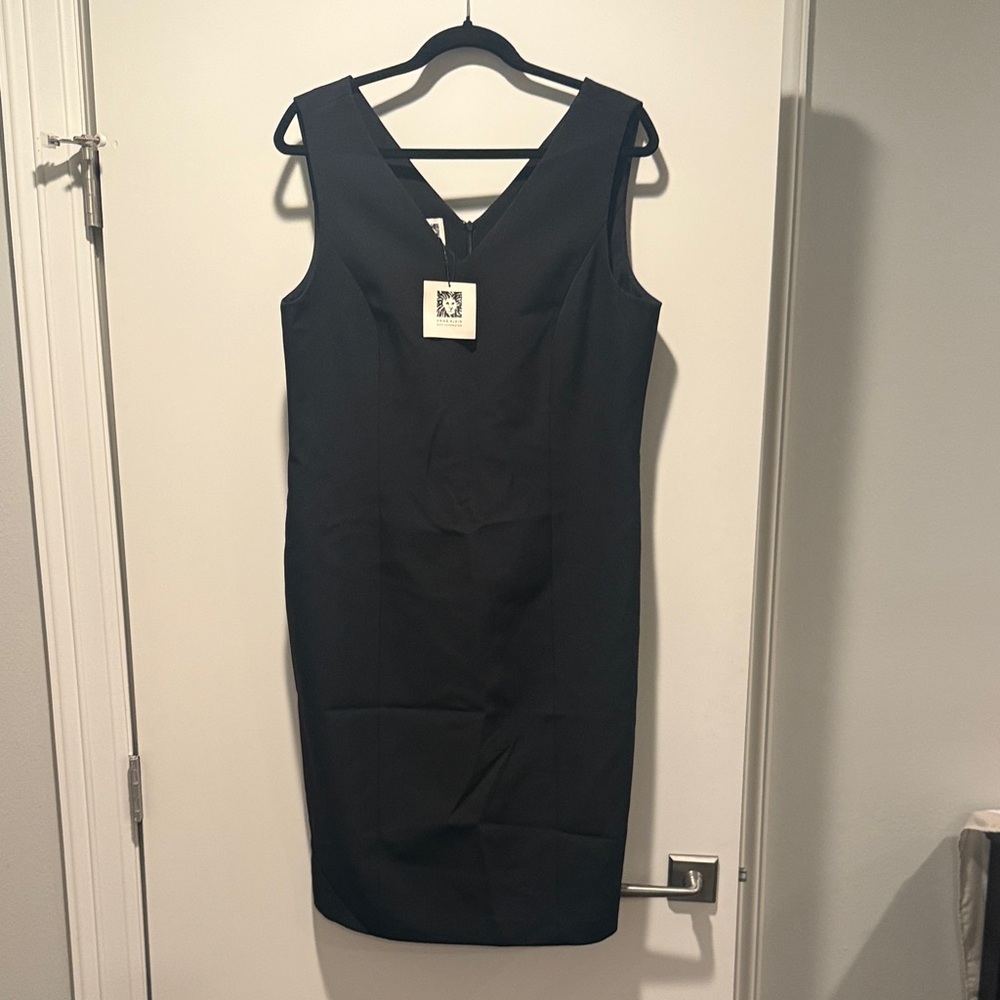 Anne Klein Classic Black Suit Separates Sheath Dress